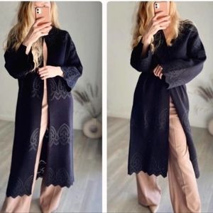 BNWT! Zara Eyelet knit coat.
